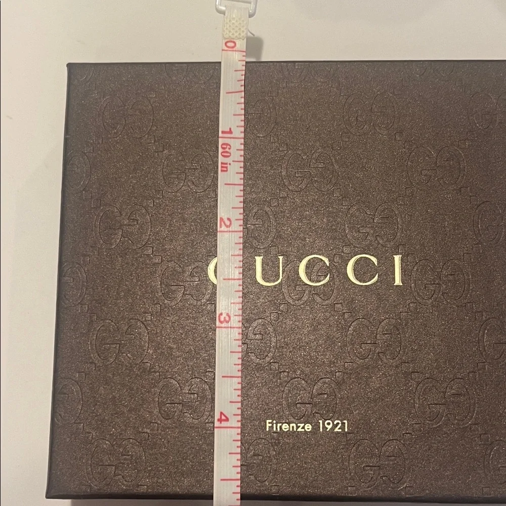 Gucci Dark Brown Embossed Box Empty Great for wallets